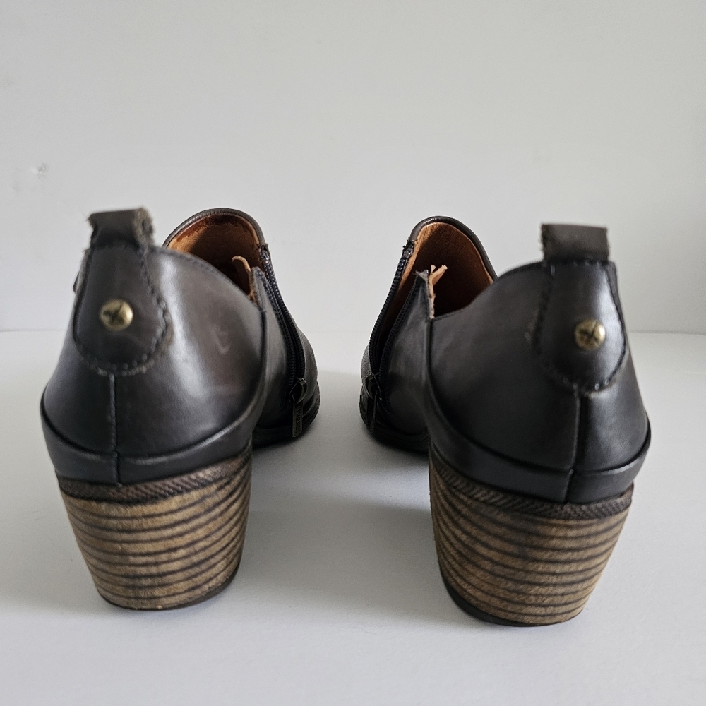 Pikolinos brown leather bootie zipper 38 (7.5) comfortable‎ - Picture 5 of 10